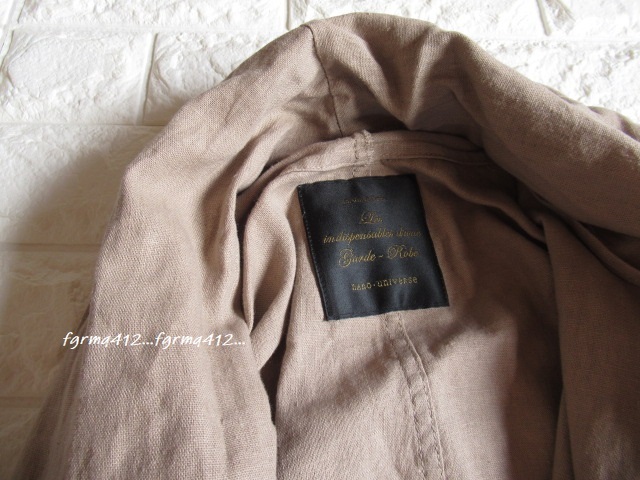  used * Nano Universe *linen flax . woman ... put on sink spring coat *3 point and more successful bid . takkyubin (home delivery service) free shipping! week-day 15 o'clock till settlement that day shipping possible 