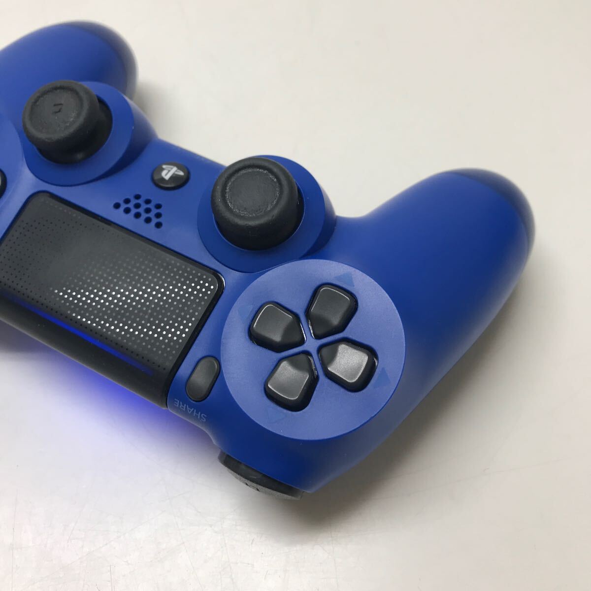 A289★SONY Ps4ワイヤレスコントローラー DUALSHOCK CUH-ZCT2J WAVE BLUE【動作品】_画像6