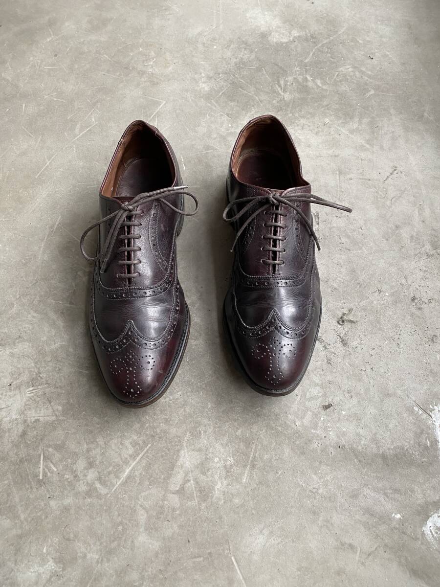 USA製 アレンエドモンズ Allen Edmonds ウイングチップ 内羽根 サイズ８D/26cm レザーシューズ 革靴 青窓ドレスシューズ CHESTER_画像2