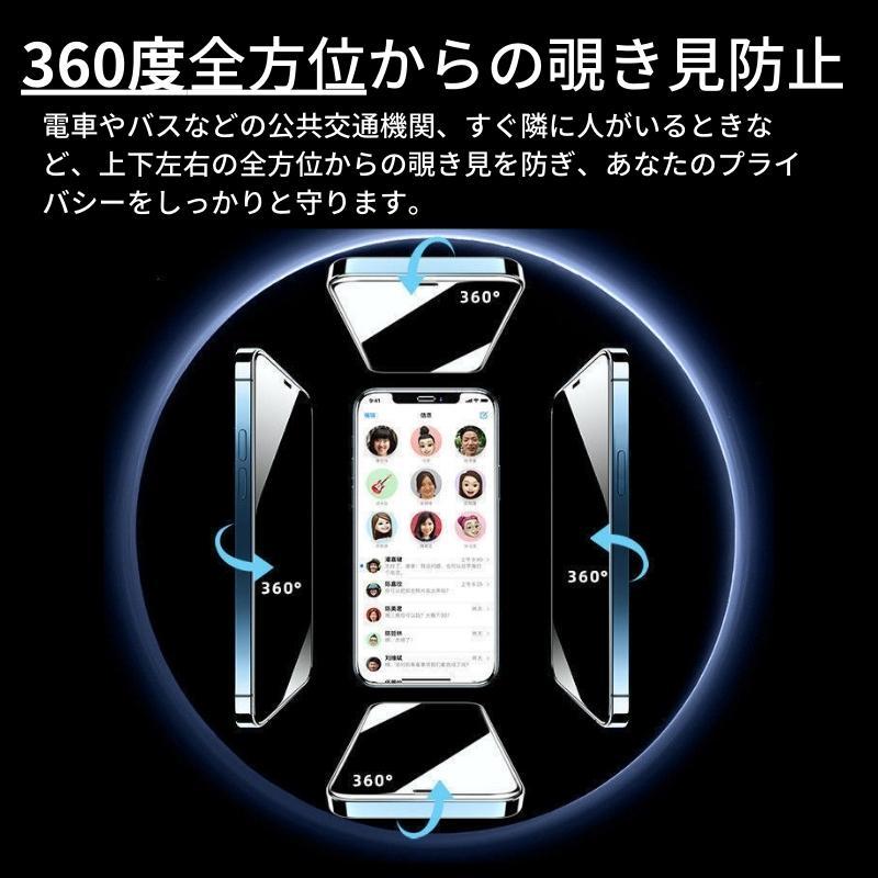 Xperia 5 V 360度 覗き見防止 ガラスフィルム フィルム 強化ガラス 保護フィルム SO-53D SOG12 XQ-DE44 Sony_画像3