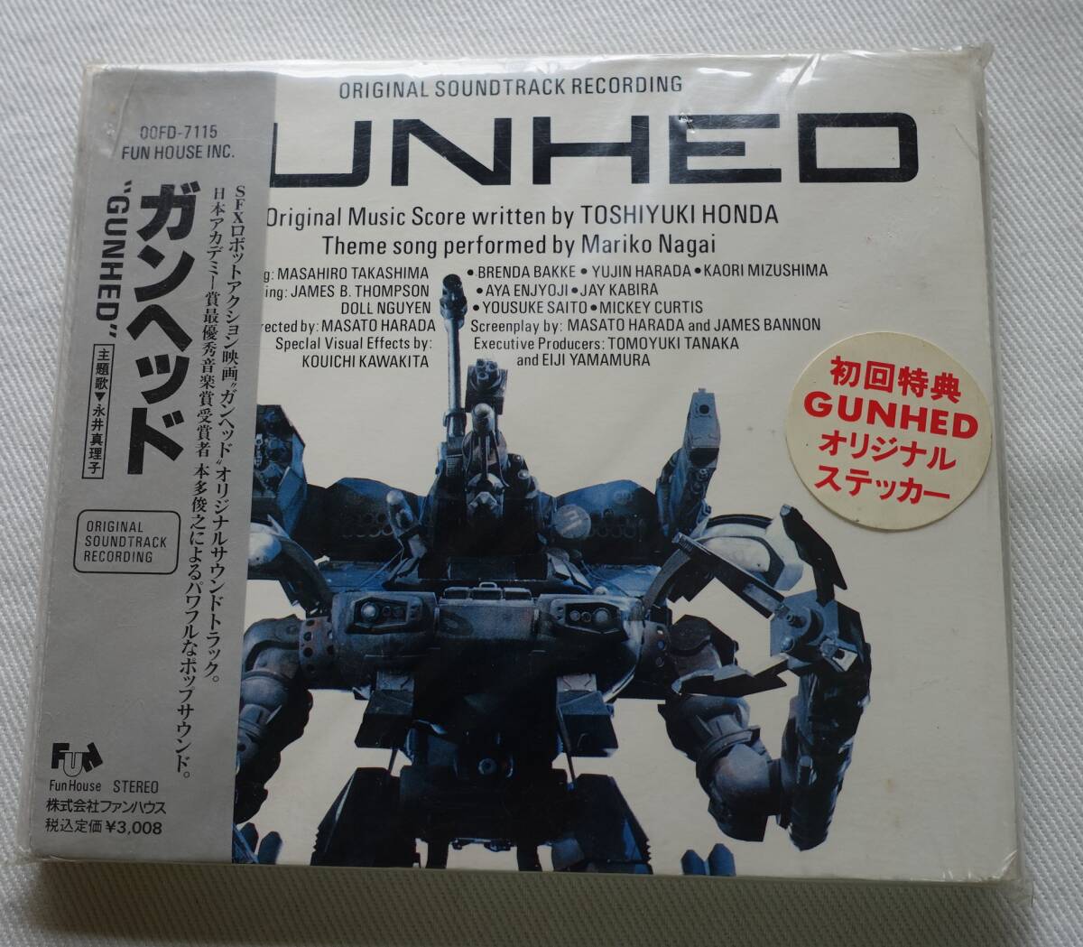 CD-＊L64■ガンヘッド オリジナルサウンドトラック 帯付 ステッカー付 GUNHED■の画像1