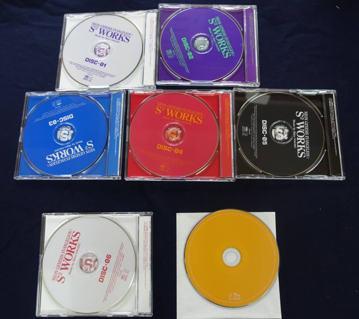 CD-＊L53■NEON GENESIS EVANGELION S2 WORKS 6CD＋特典CD BOX テレカ付 新世紀エヴァンゲリオン■の画像5