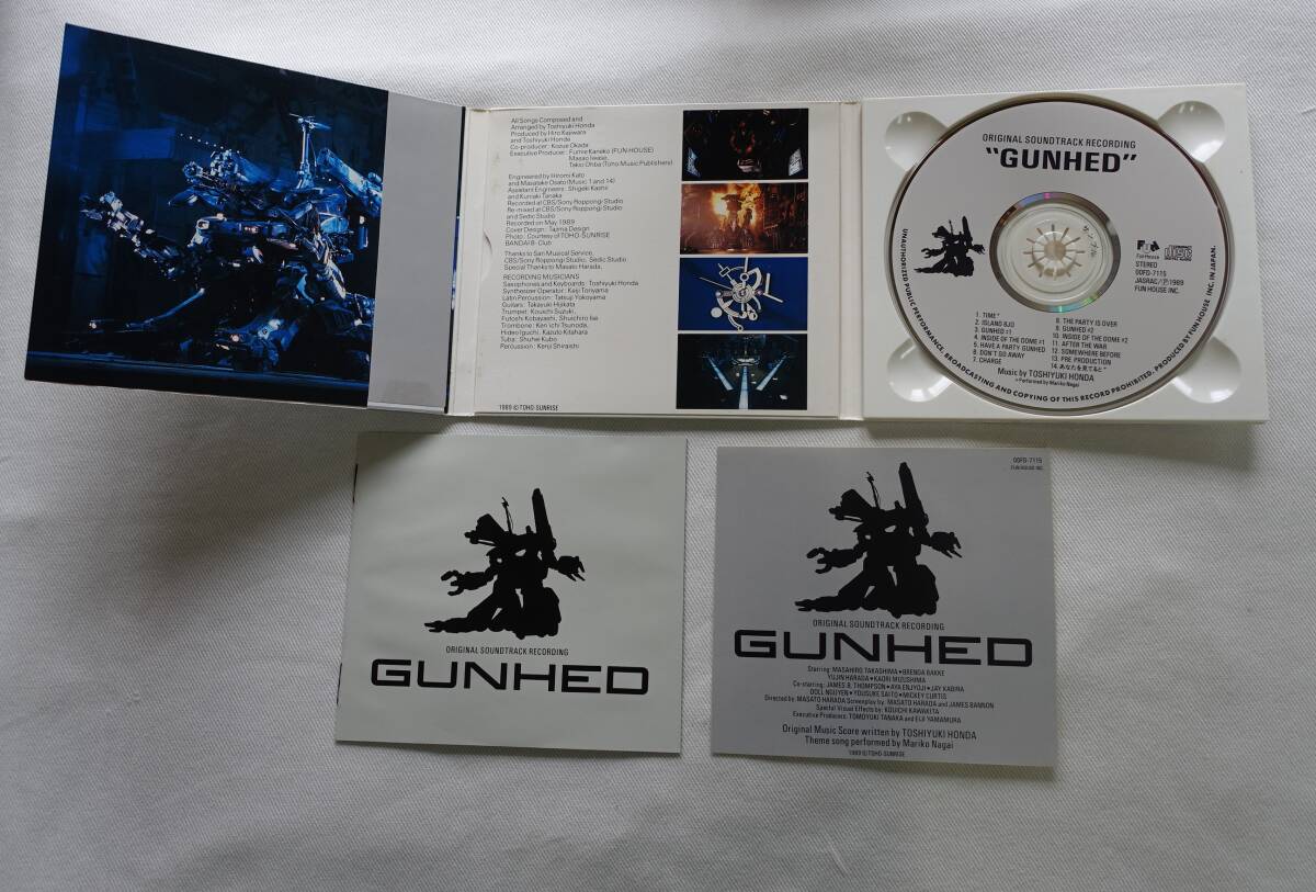 CD-＊L64■ガンヘッド オリジナルサウンドトラック 帯付 ステッカー付 GUNHED■の画像2