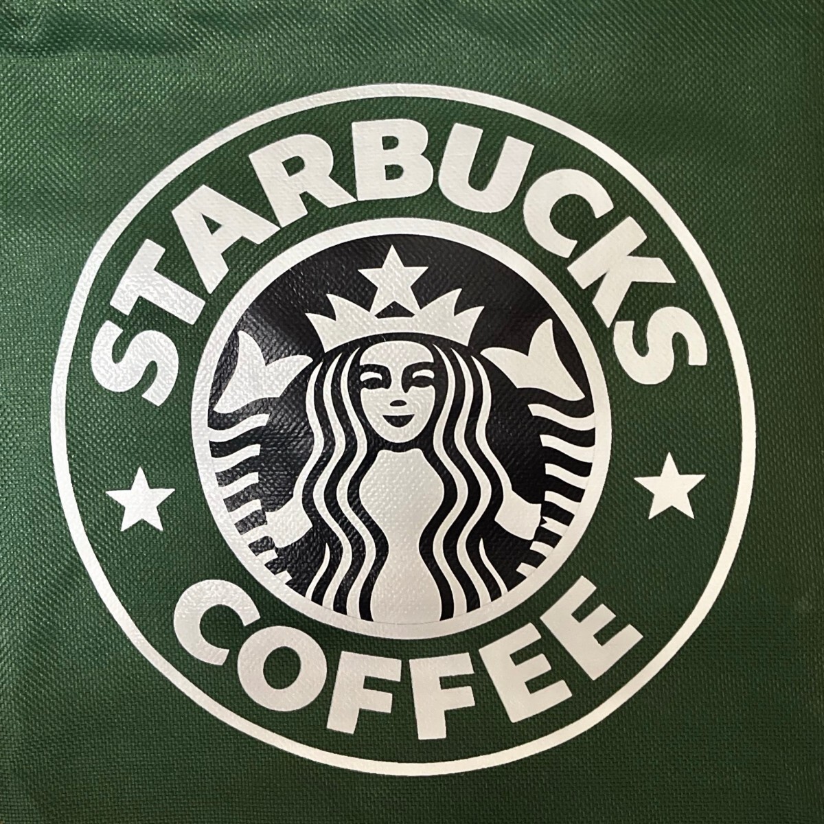 スターバックス スタバ トートバッグ エコバック 超ビッグ 買い物袋 グリーン 新品 ロゴ Starbucks 海外限定 男女兼用 上質 TOTO