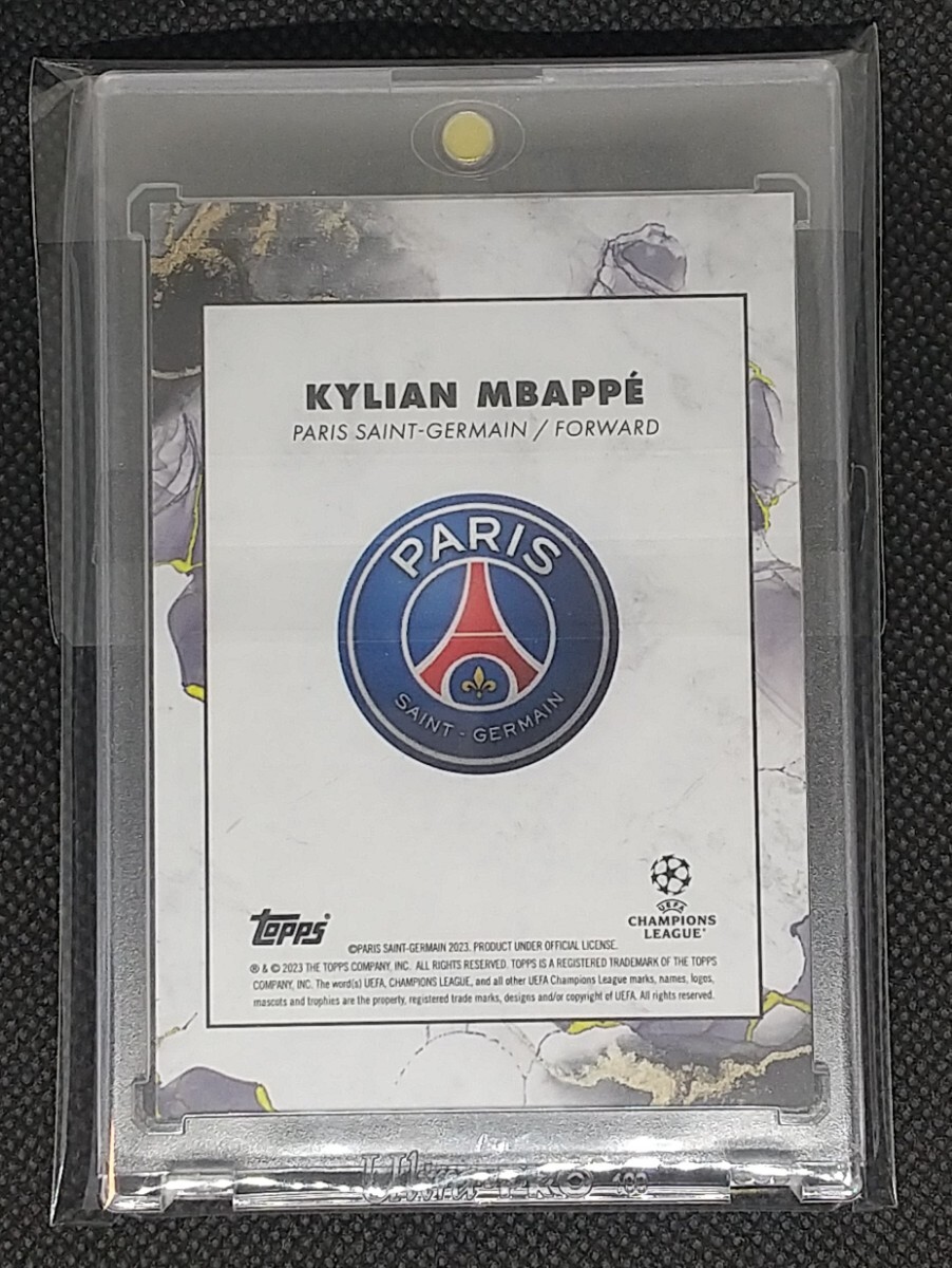 エムバペ 2022-23 Topps Inception Kylian Mbappe First XI Green 99/99 ラストナンバー PSG France パリ・サンジェルマン フランスの画像2