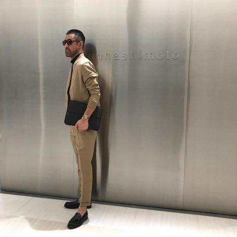 junhashimoto NARROW MA-1 CLASSIC TROUSERS リネンMA-1セットアップ、_画像9