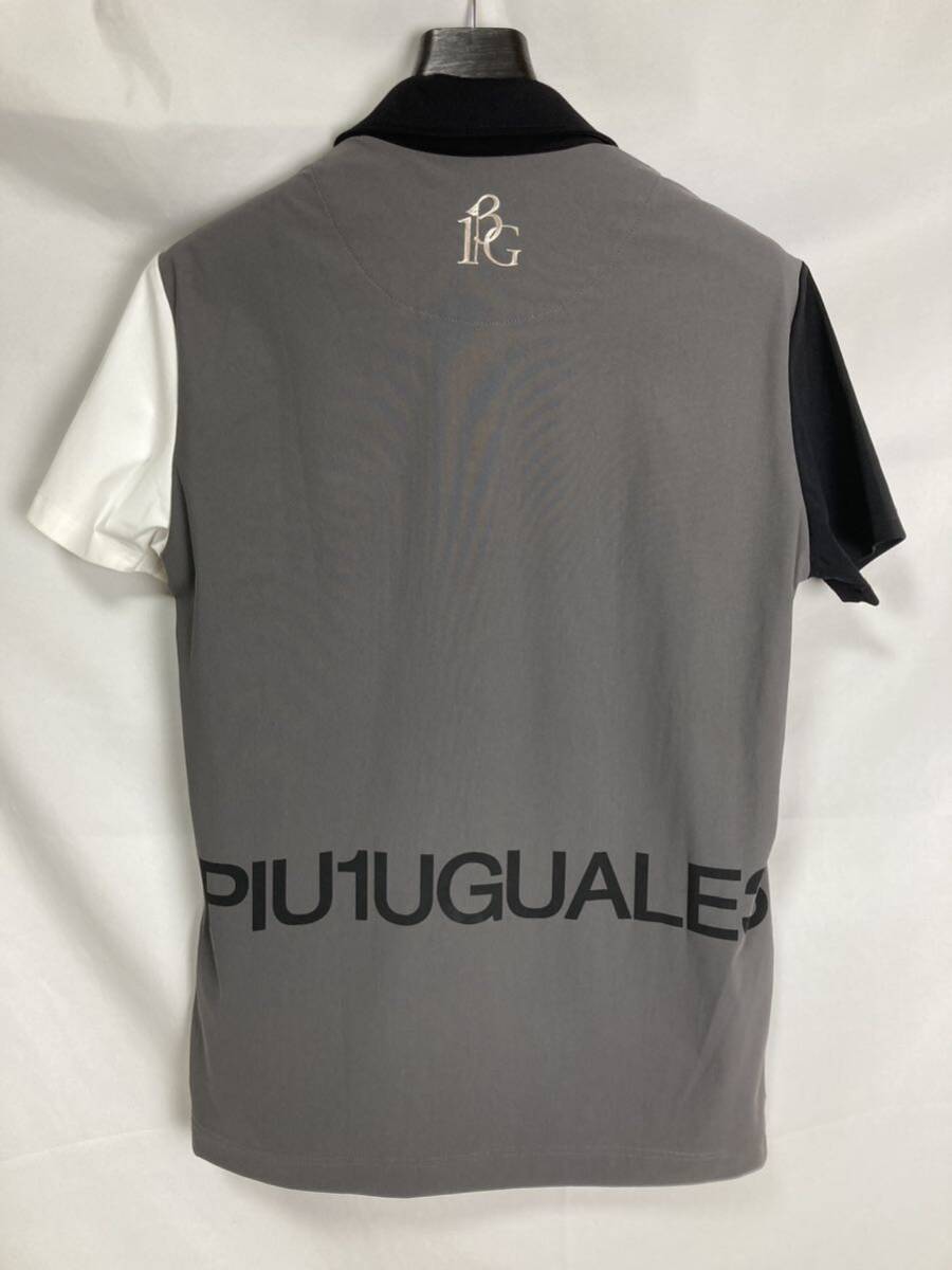 1PIU1UGUALE3 GOLF CRAZY SHORT SLEEVE POLO クレイジーショートバックロゴポロシャツ　定価31,900円_画像4