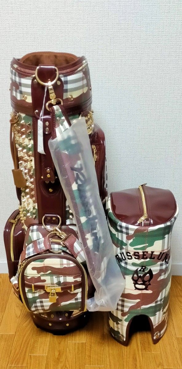 新品 ラッセルノ Russeluno スタッズ 迷彩柄 ゴルフ スタンド式 新品 ラッセルノ Russeluno スタッズ 迷彩柄 ゴルフ スタンド式