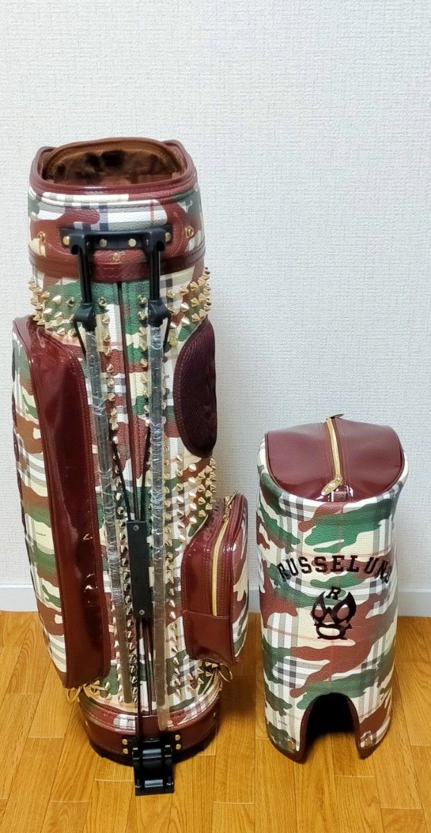 新品 ラッセルノ Russeluno スタッズ 迷彩柄 ゴルフ スタンド式 新品 ラッセルノ Russeluno スタッズ 迷彩柄 ゴルフ スタンド式