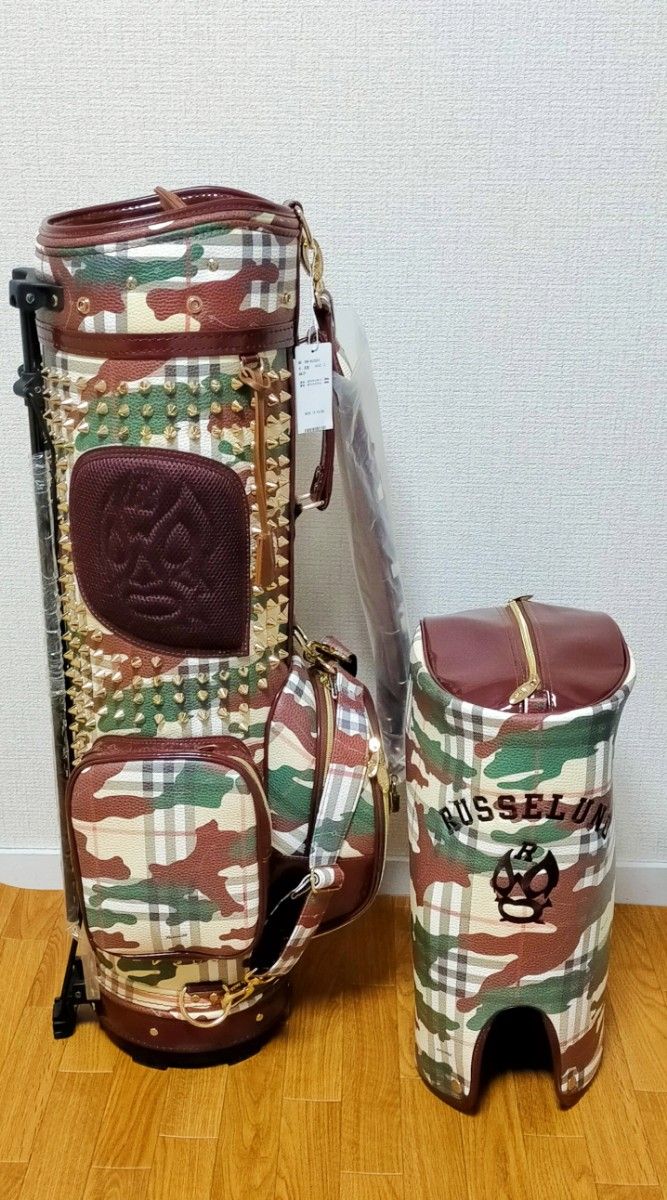 新品 ラッセルノ Russeluno スタッズ 迷彩柄 ゴルフ スタンド式 新品 ラッセルノ Russeluno スタッズ 迷彩柄 ゴルフ スタンド式