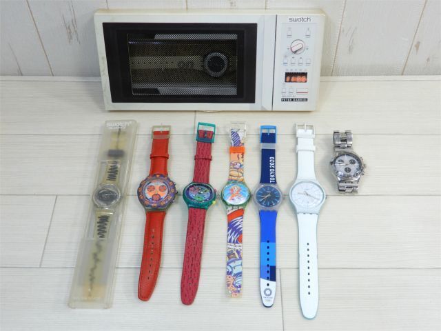 1円〜 まとめ売り! Swatch / スウォッチ MUSICALL 東京オリンピック IRONY AG1991 YURI 他 腕時計 8本 動作未確認 【W6746ko】_画像1