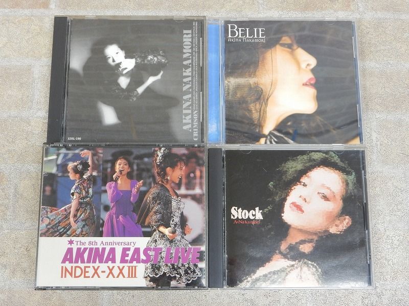 中森明菜 CRIMSON / BELIE / Stock / AKINA EAST LIVE INDEX-XXIII イースト・ライブ 2枚組 CD 4枚セット 【6659y1】_画像1