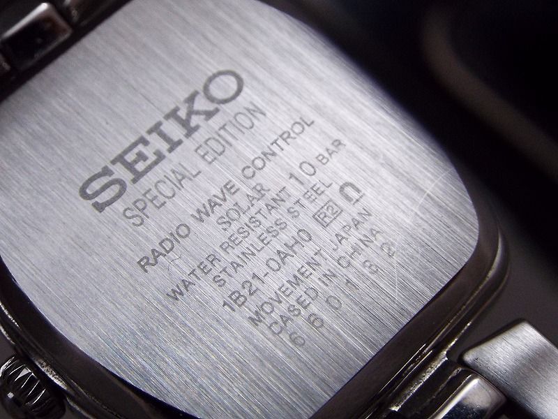 良品! SEIKO/セイコー ティセ 電波ソーラー レディース腕時計 1B21-0AH0 【W223y1】_画像5