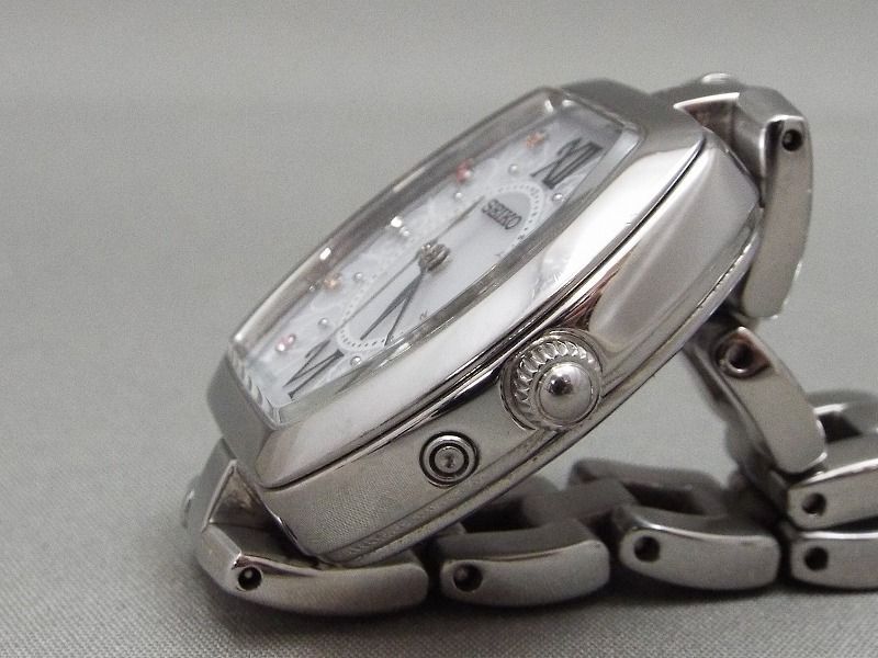 良品! SEIKO/セイコー ティセ 電波ソーラー レディース腕時計 1B21-0AH0 【W223y1】の画像3