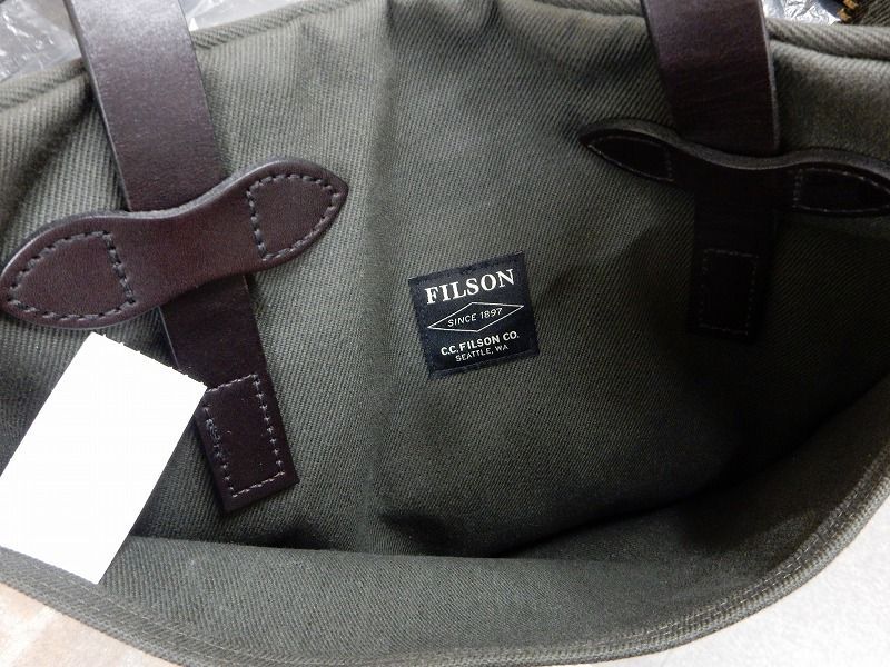 FILSON/フィルソン ラギッドツィル トートバッグ ウィズ ジッパー オッターグリーン 【6936y1】_画像5