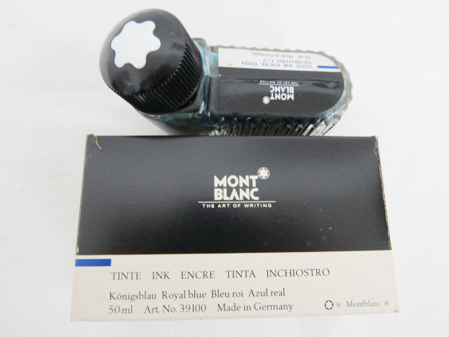 MONT BLANC モンブラン　靴型インクボトル　ロイヤルブルー　容量50ml ドイツ製　No.39100　長期保管品　未使用品_画像6