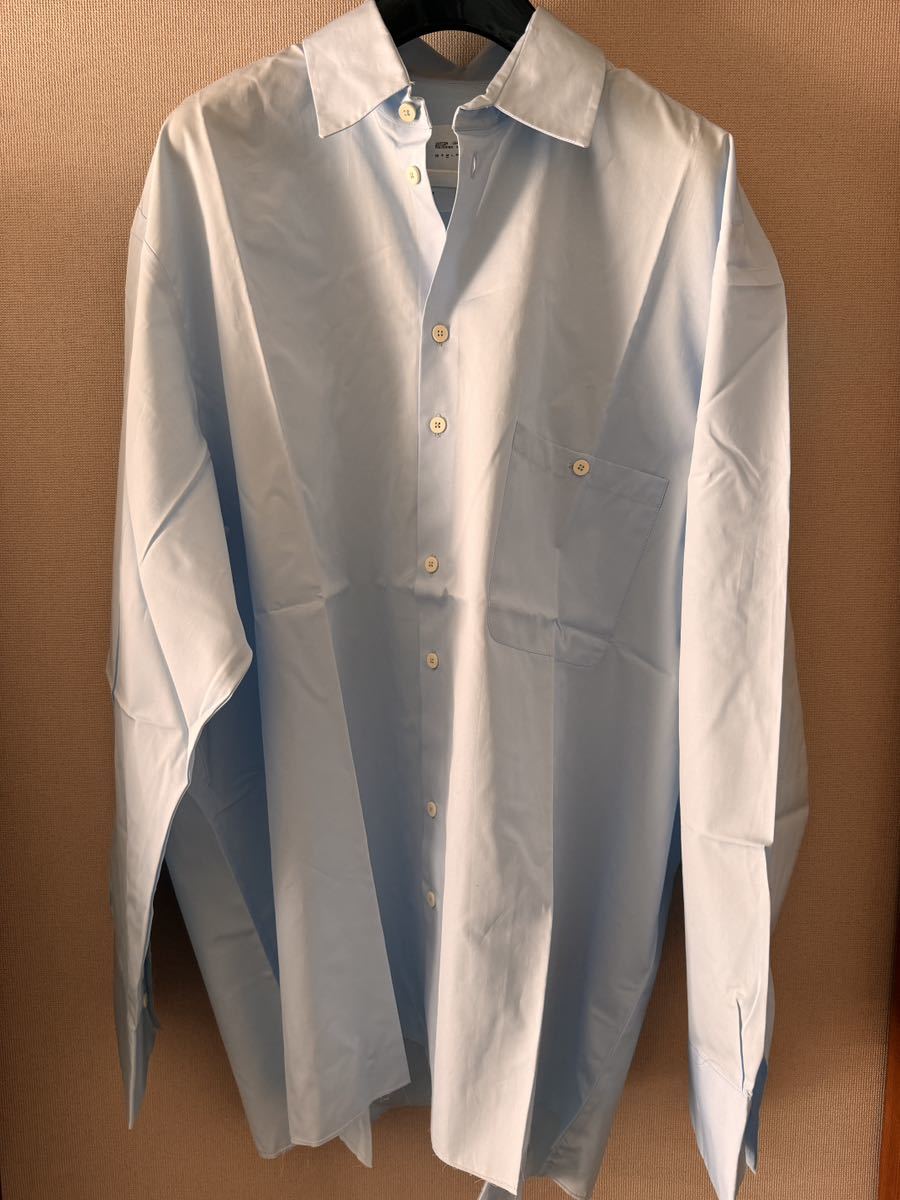 Camiel Fortgens シャツ 長袖 長袖シャツ ボタンダウンシャツ ブルー SHIRTの画像1