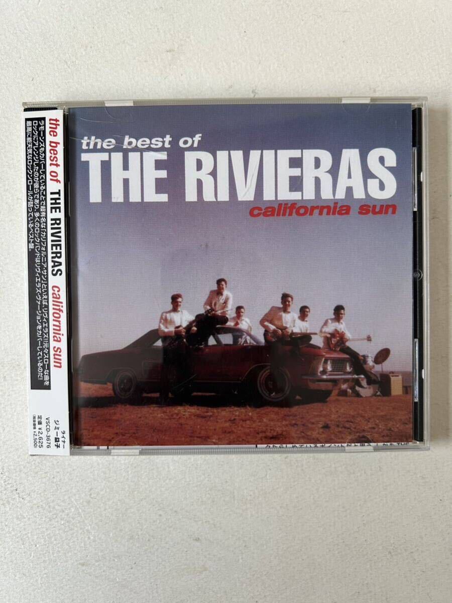 THE RIVIERAS California sun the best 国内盤 帯付 廃盤 ライナー ジミー益子 検ロックンロール　サーフサウンド　ホッドロッド_画像1