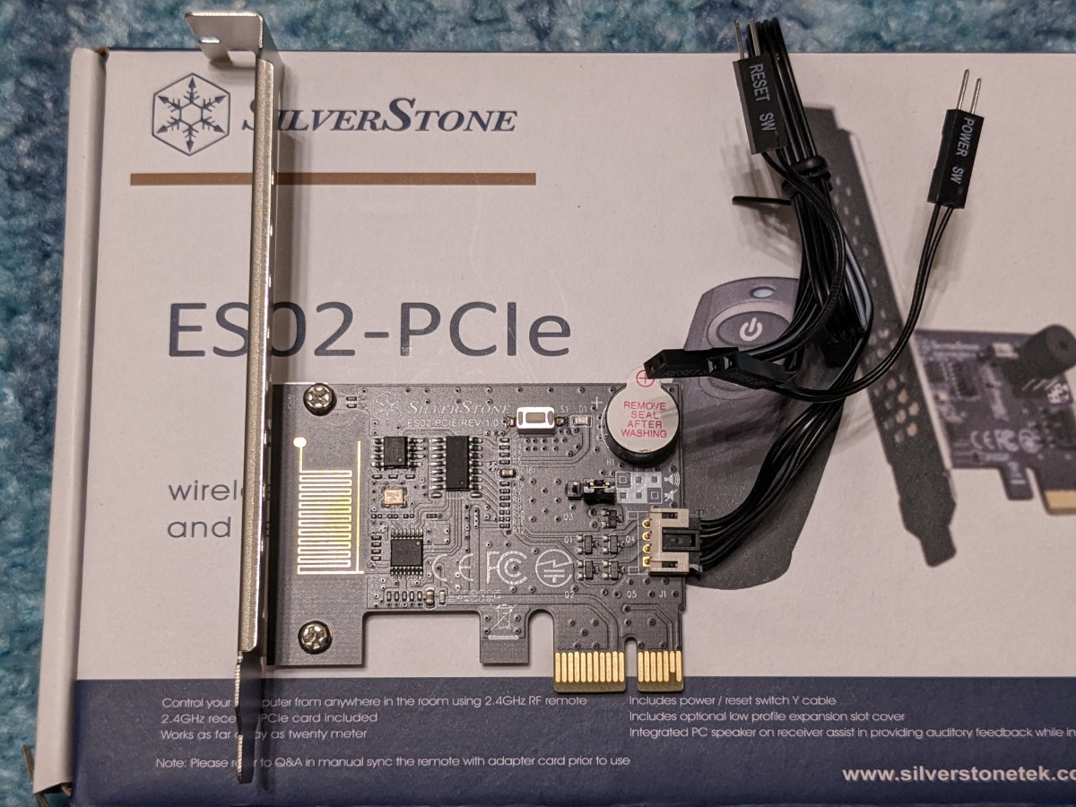 0603u0532 SilverStone (シルバーストーン) ESシリーズ 2.4GHzワイヤレス 赤外線スイッチ スイッチリモコン PCI-E接続 SST-ES02-PCIEの画像2