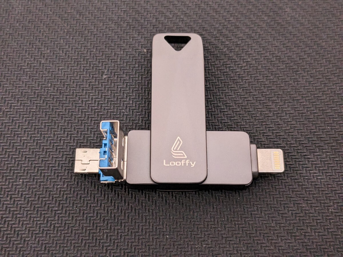 0603u0916 Looffy USBメモリ 128GB 4IN1 USB3.0＆Type-C & microUSB & Lightningの画像2