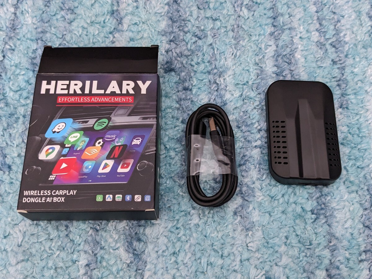 0603u2014 Herilary C9 carplay ai box プラグアンドプレイ車載androidドングル カープレイの画像1