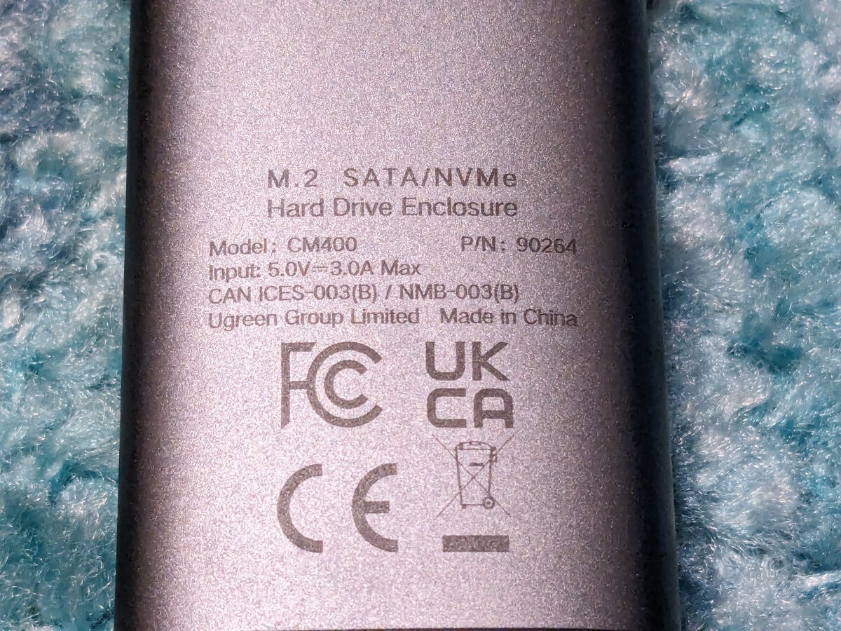 0603u2350　UGREEN M.2 SSD 外付けケース-SATA NVME両対応 M.2 SSD ケース USB3.2 Gen2接続 UASP対応 10Gbps