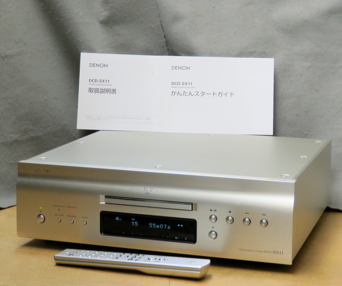 SACDプレーヤー DENON DCD-SX11 リモコン・取説・元箱あり USB-A・B端子・光・同軸入力DAC DSD11.2MHz・PCM384kHz/32bit対応 動作確認済_画像1