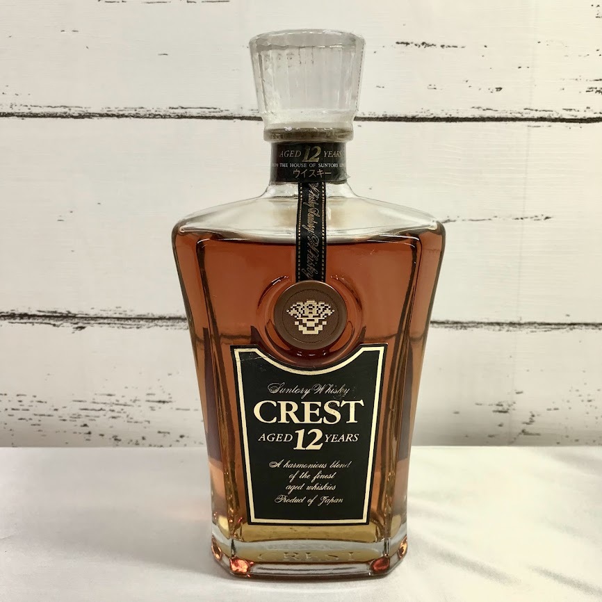 ■大阪府内のみ発送■未開栓■古酒■ サントリー2本 クレスト 12年 CREST AGED 12 YEARS / ブランデー X.O デラックス  SUNTORY の画像2