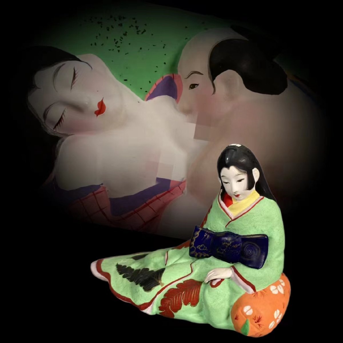 Yahoo!オークション - C0262A5 置物 隠し春画人形 花魁 遊女 Yahoo!オークション - C0262A5 置物 隠し春画人形 花魁 遊女