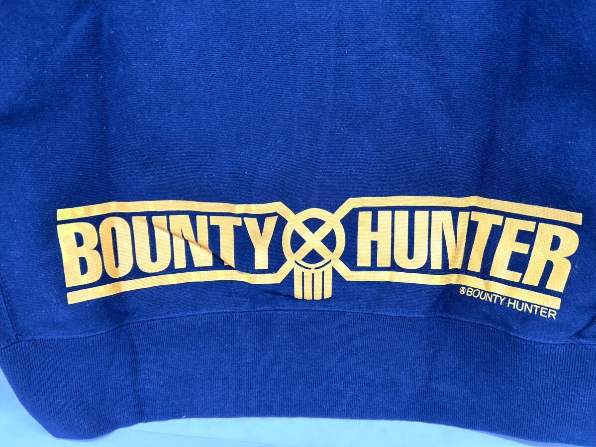 ③BOUNTY HUNTER バウンティハンター ロゴ プリント スウェット トレーナー XL ネイビー_画像3