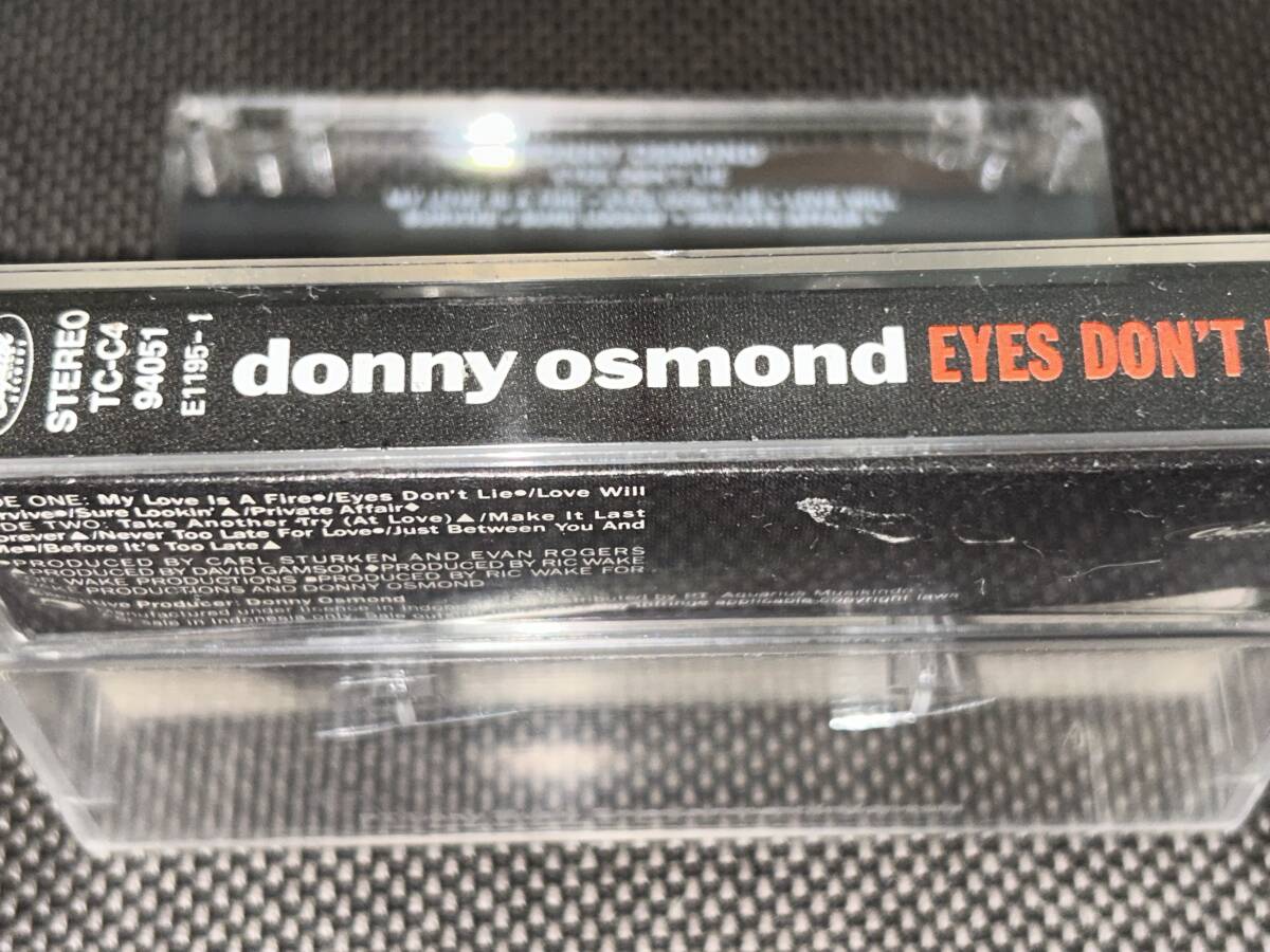 Donny Osmond / Eyes Don't Lie 輸入カセットテープの画像3