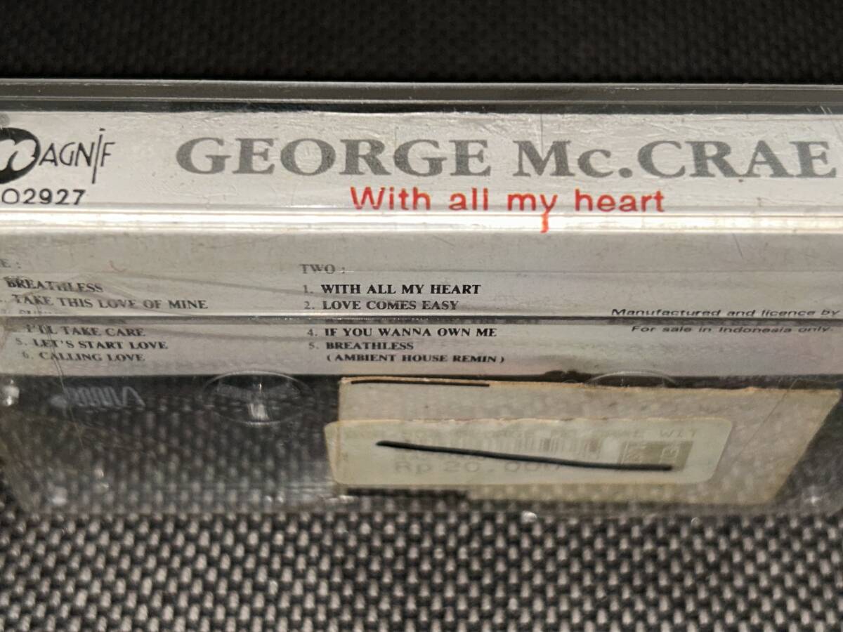 George Mc.Crae / With All My Heart 輸入カセットテープ未開封_画像3