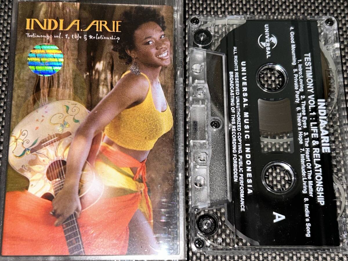 India. Arie / Testimony : Vol.1, Life & Relationship 輸入カセットテープ_画像1