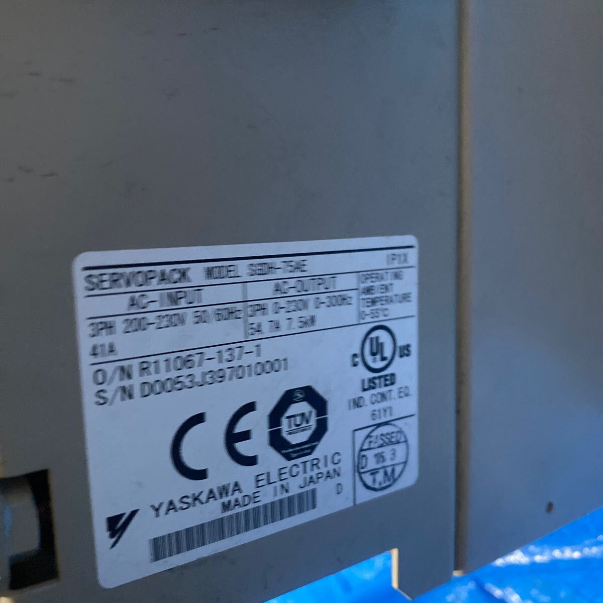 8500円 Yaskawa 安川電機 サーボアンプ SGDH-75AE (V 8500円 Yaskawa 安川電機 サーボアンプ SGDH-75AE (V