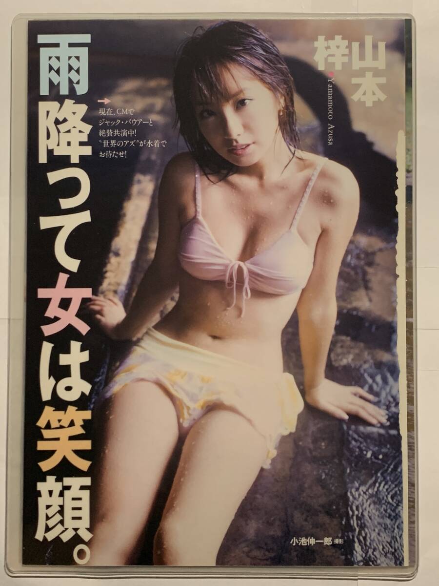 【厚手ラミネート加工】山本梓　水着　雑誌切り抜き ７ページ 週刊プレイボーイ２００５年NO.41【グラビア】-B19_画像3