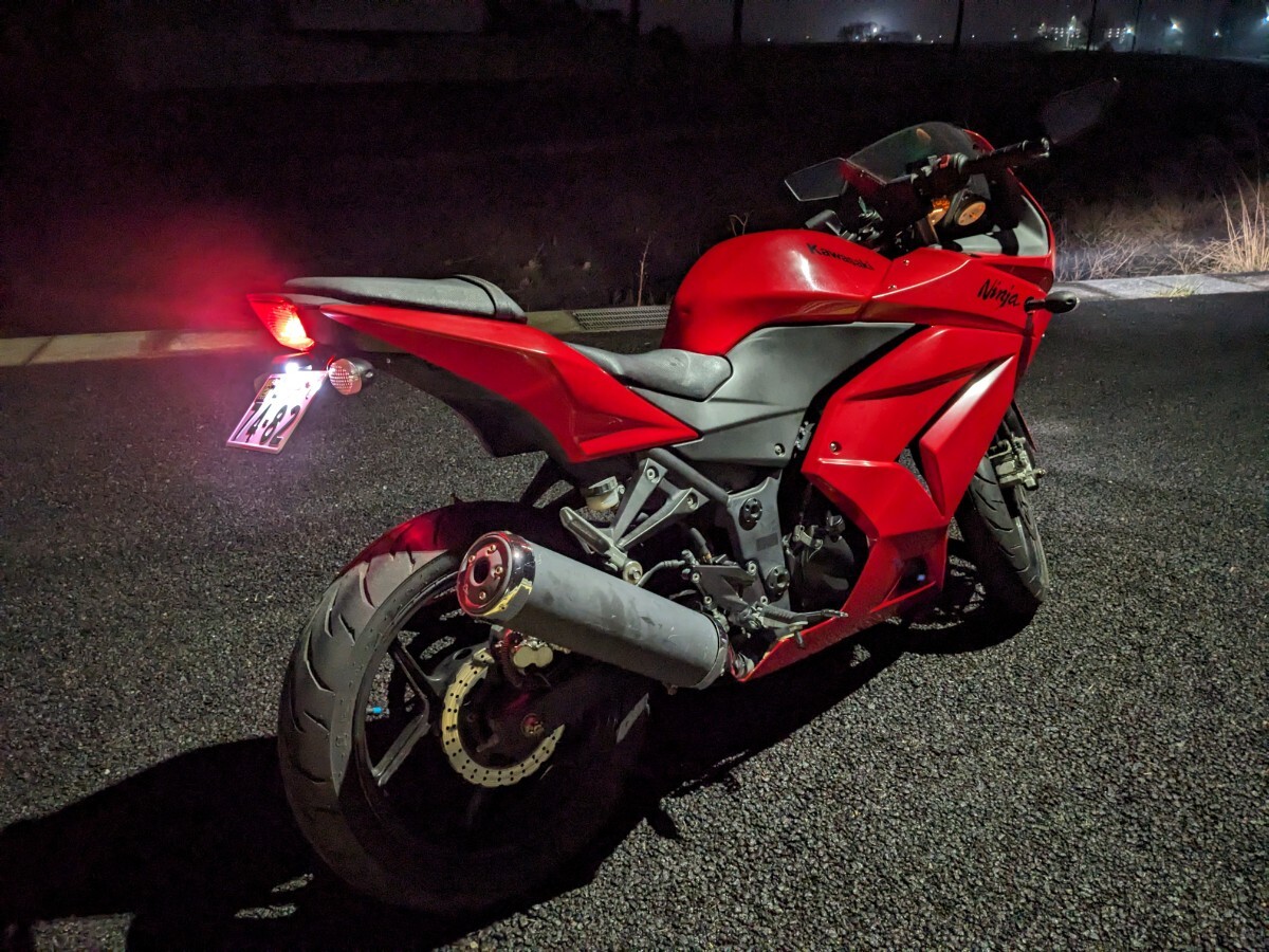 解説動画 美車 2012年ニンジャ Ninja250R フェンレス 書付実働 EX250K(NINJA 250R YZF CBR VTR Z250 GSX ZZR SL GSR ホーネット バリオス)_画像3