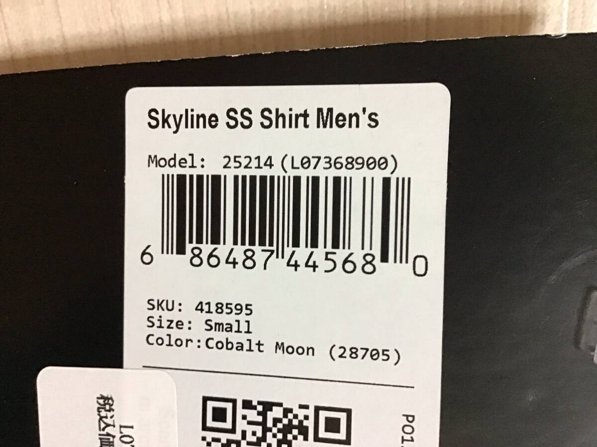 未使用品ARC'TERYX Skyline SS Shirt Men's Cobalt Moon / アークテリクス スカイラインシャツ 半袖 メンズ Sサイズ コバルトムーン_画像4