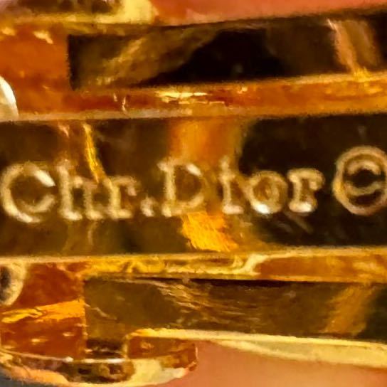 ヴィンテージ アクセサリー　イヤリング　アシンメトリー　ゴールド　クリスチャンディオール ChristianDior Dior クリップ式 ブランド_画像4