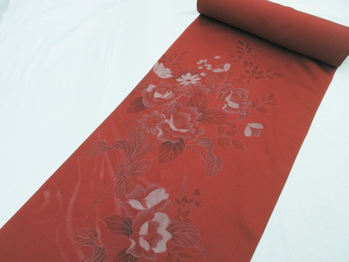 inagoya春の附下祭り★新品【附下】丹後ちりめん 正絹 着尺 反物 生地 未使用 kimono fabrics y9118db_画像1