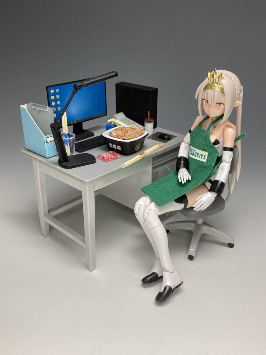 Yahoo!オークション - 新品 ミニチュア 事務室 PC デスク 机 Yahoo!オークション - 新品 ミニチュア 事務室 PC デスク 机