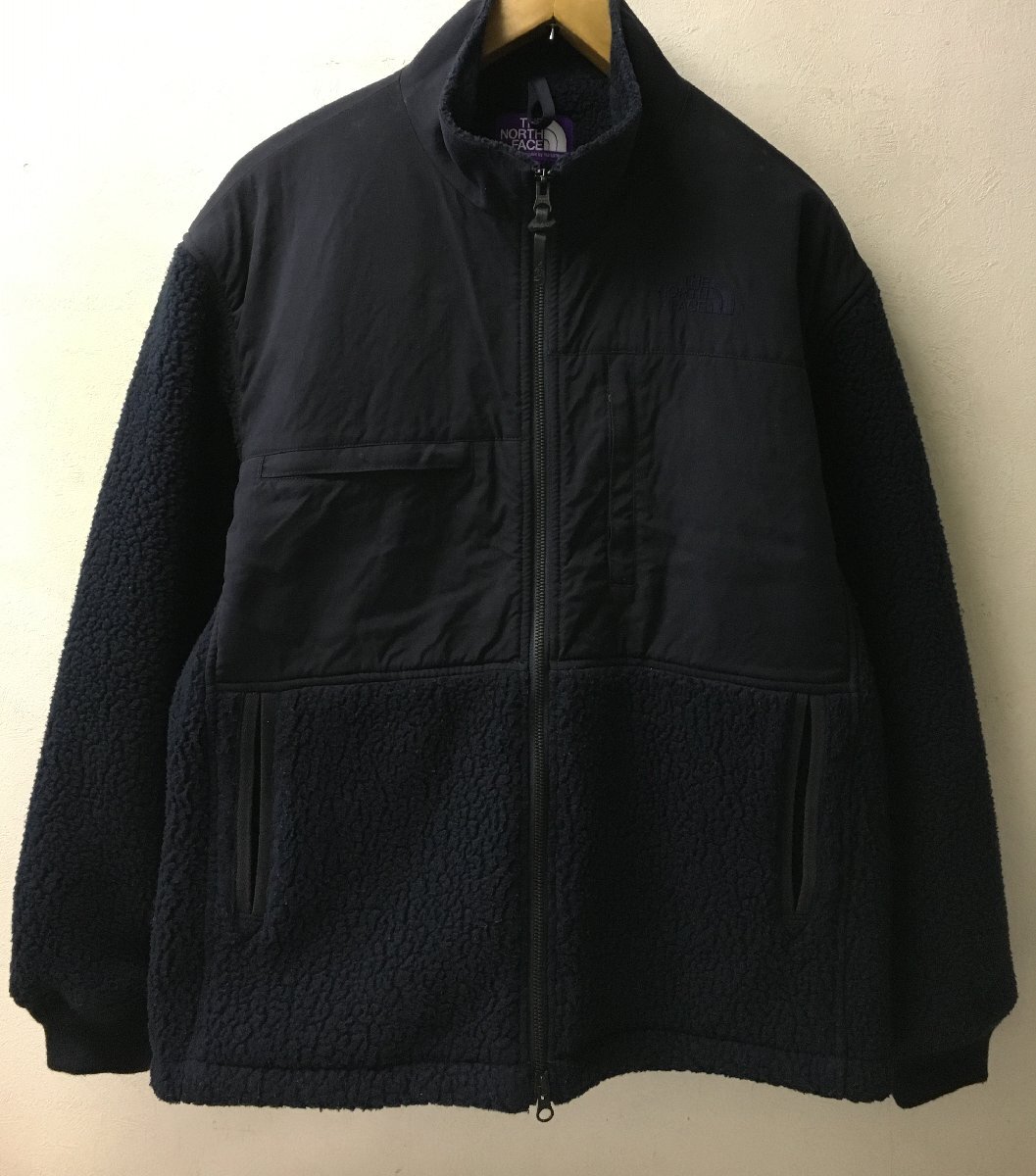 ◆国内正規 ノースフェイス パープルレーベル Field Denali Jacket フィールド デナリ 切替 フリース ジャケット NAVY サイズM NA2851N_画像1