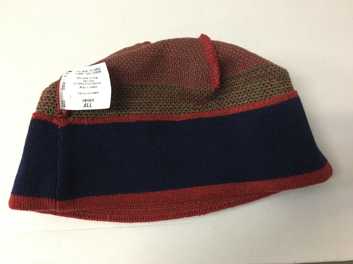 ◆パタゴニア patagonia 希少　フランス製 2004年製 28837　ビーニー　ニット キャップ 　 Beanie Hat ダメージあり_画像5