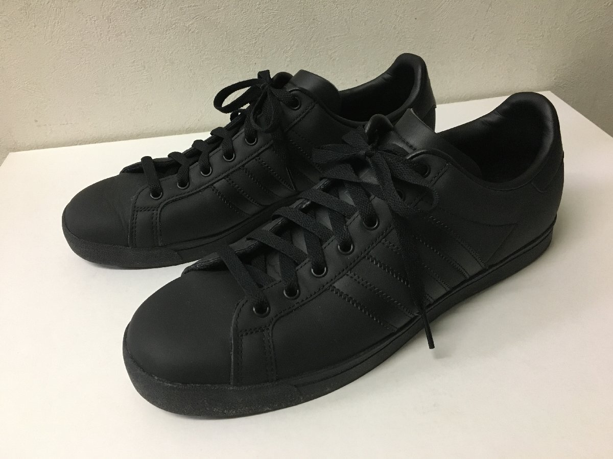 ◆adidas アディダス 美品 オールブラック Coast Star 'Core Black EE8902 スニーカー 黒 28cm サイズ10_画像1