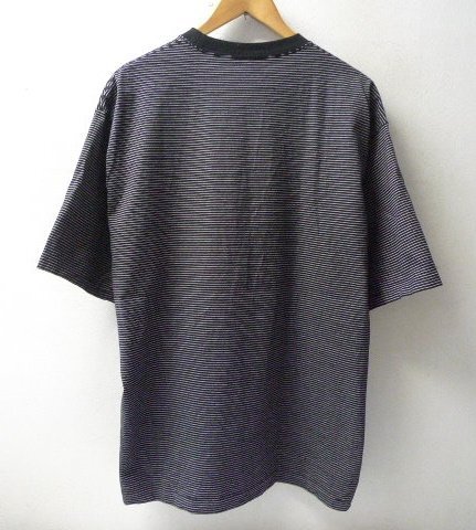 ◆The Ennoy Professional エンノイ XL 美品 23ss ボーダー クルーネック Tシャツ 黒 サイズXL スタイリスト私物の画像3