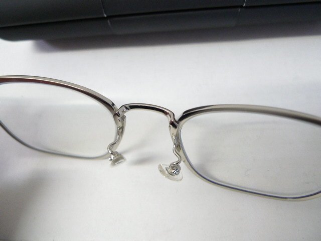 ◆ マッキントッシュ フィロソフィ 眼鏡 メガネ ブラック シルバー MP-1005 Titamium T-β 50□20-146 美品 ケース完備_画像7