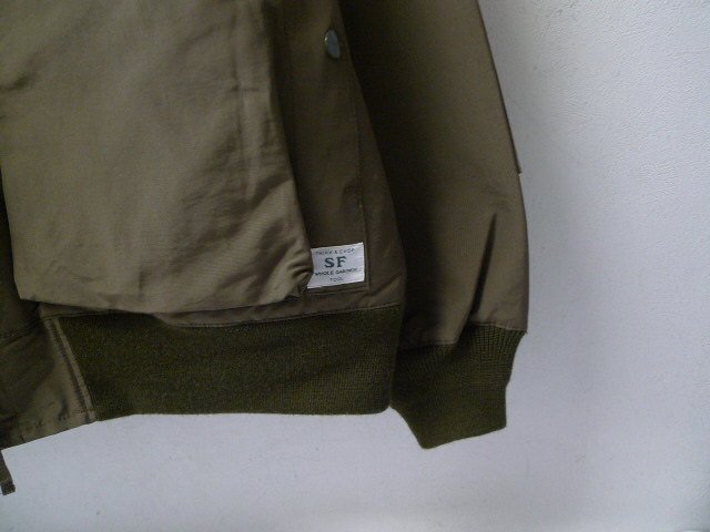 ◆SASSAFRAS ササフラス タグ付き美品 22aw D/C Armor Jacket アーマー ドリズラージャケット カーキ サイズM　定価52800円_画像4