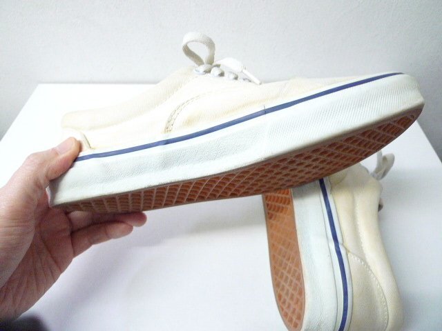 ◆VANS バンズ ERA キャンバス スニーカー 白 サイズ8.5 汚れ使用感あり_画像7