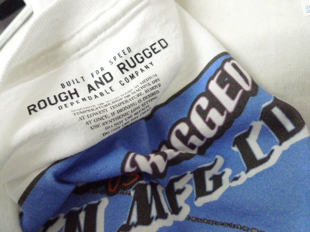 ◆ROUGH AND RUGGED ラフアンドラゲッド XL アメコミ プリント Tシャツ 白 サイズXL 美 HWZNBROSS ハウゼンブロス HWZN.MFG.CO_画像4