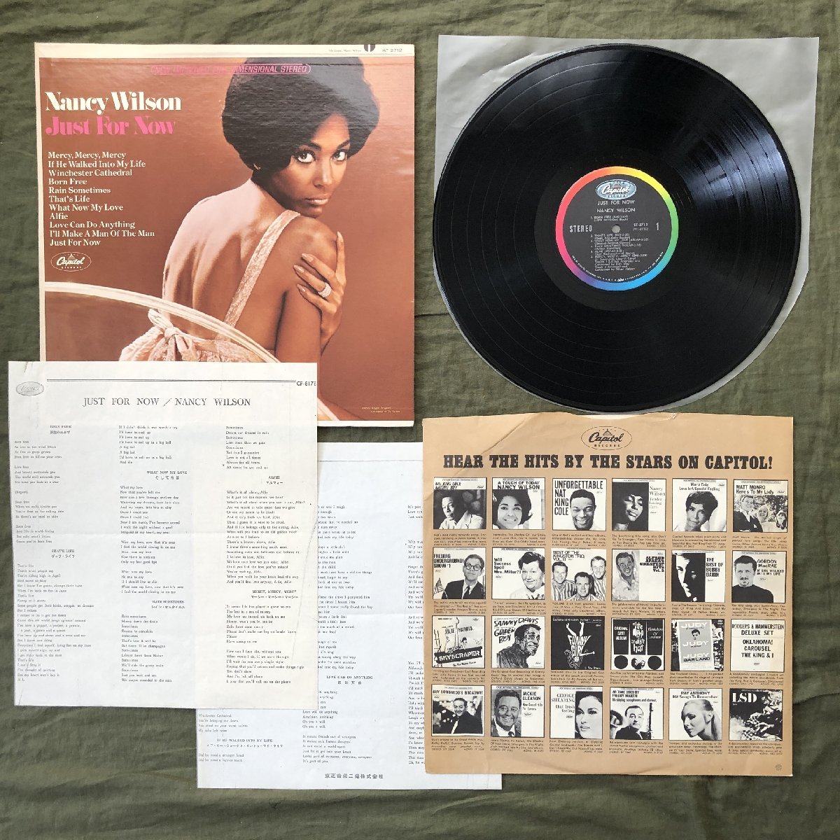 原信夫Collection 美盤 1967年 米国 ST-2712 本国オリジナルリリース盤 ナンシー・ウィルソン Nancy Wilson LPレコード Just For Now_画像5