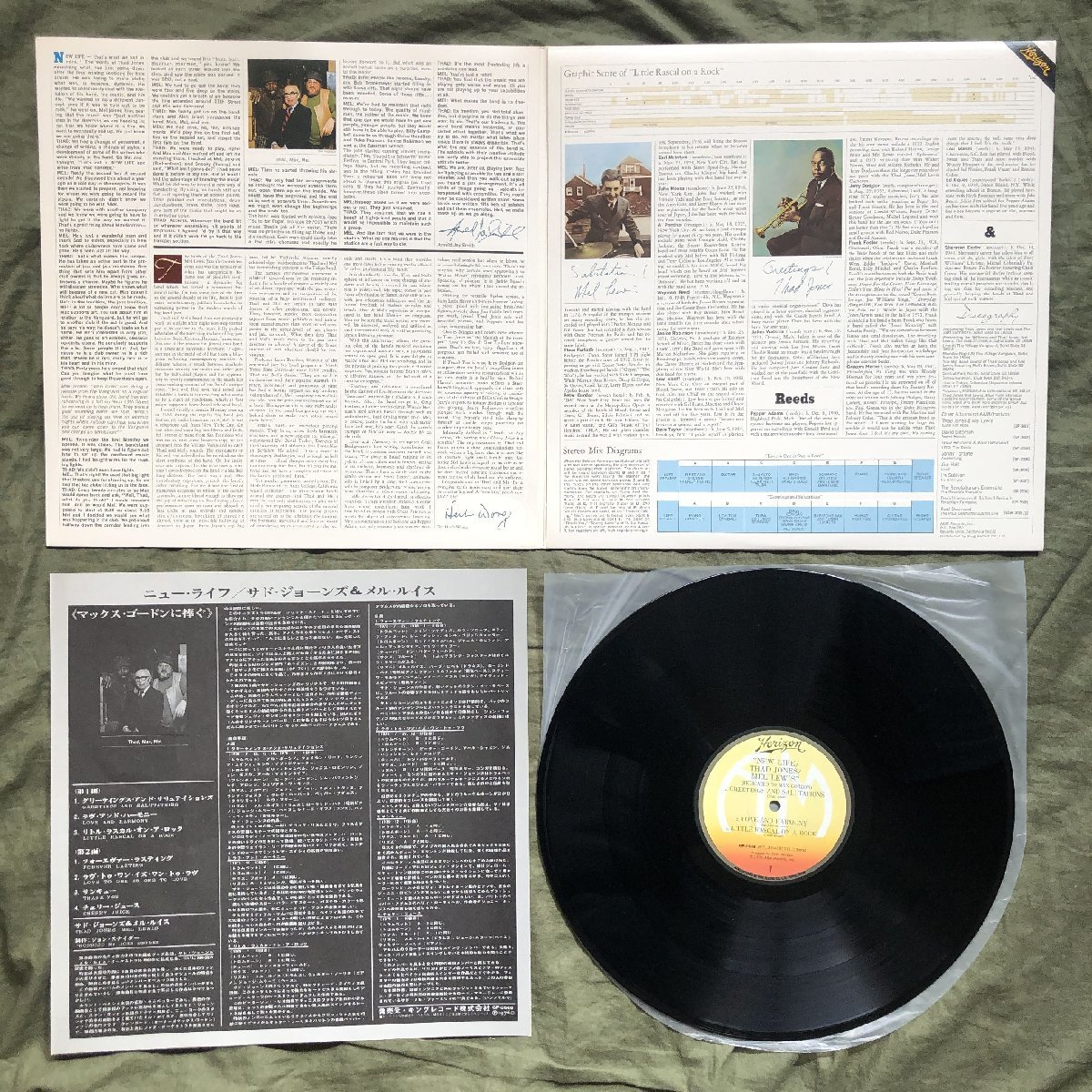 原信夫Collection 傷なし美盤 美ジャケ 1976年 国内盤 Thad Jones / Mel Lewis LPレコード New Life (Dedicated To Max Gordon)_画像5